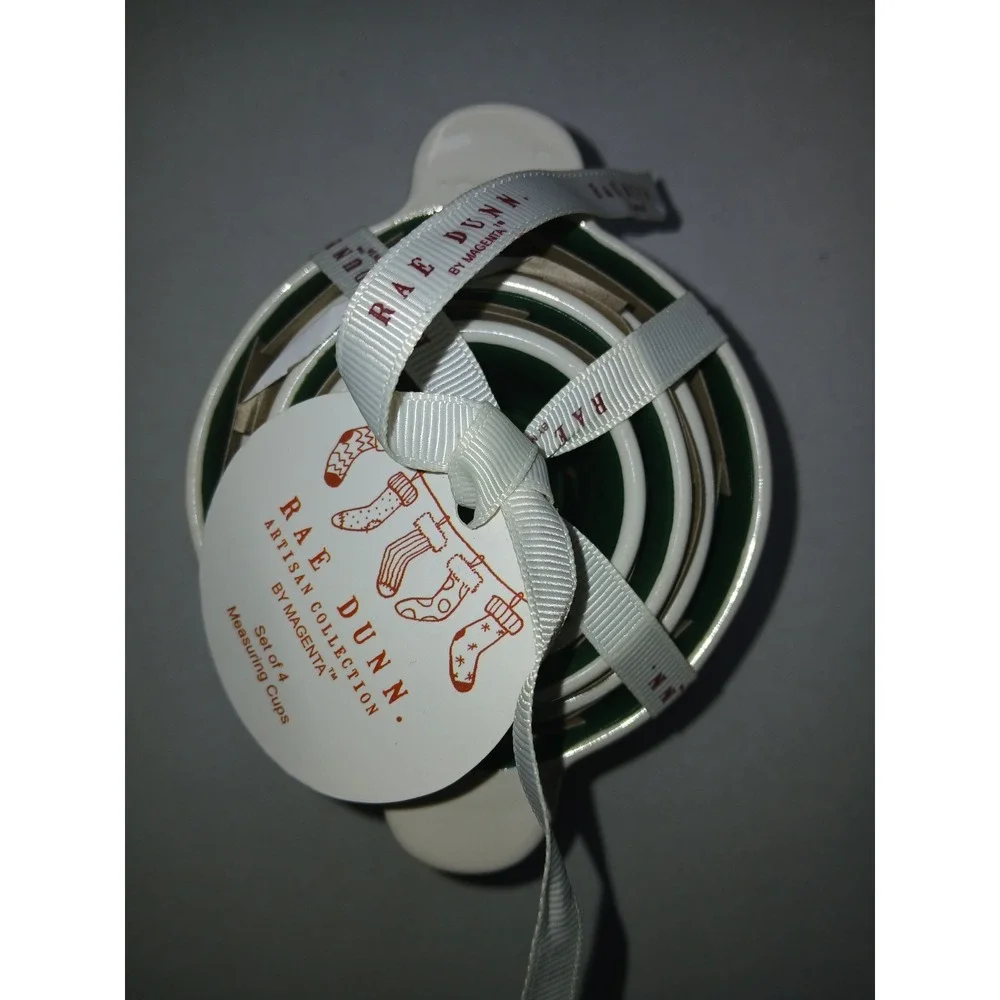 Rae Dunn Christmas Pine‎ Tree Measuring Cups (NWT)